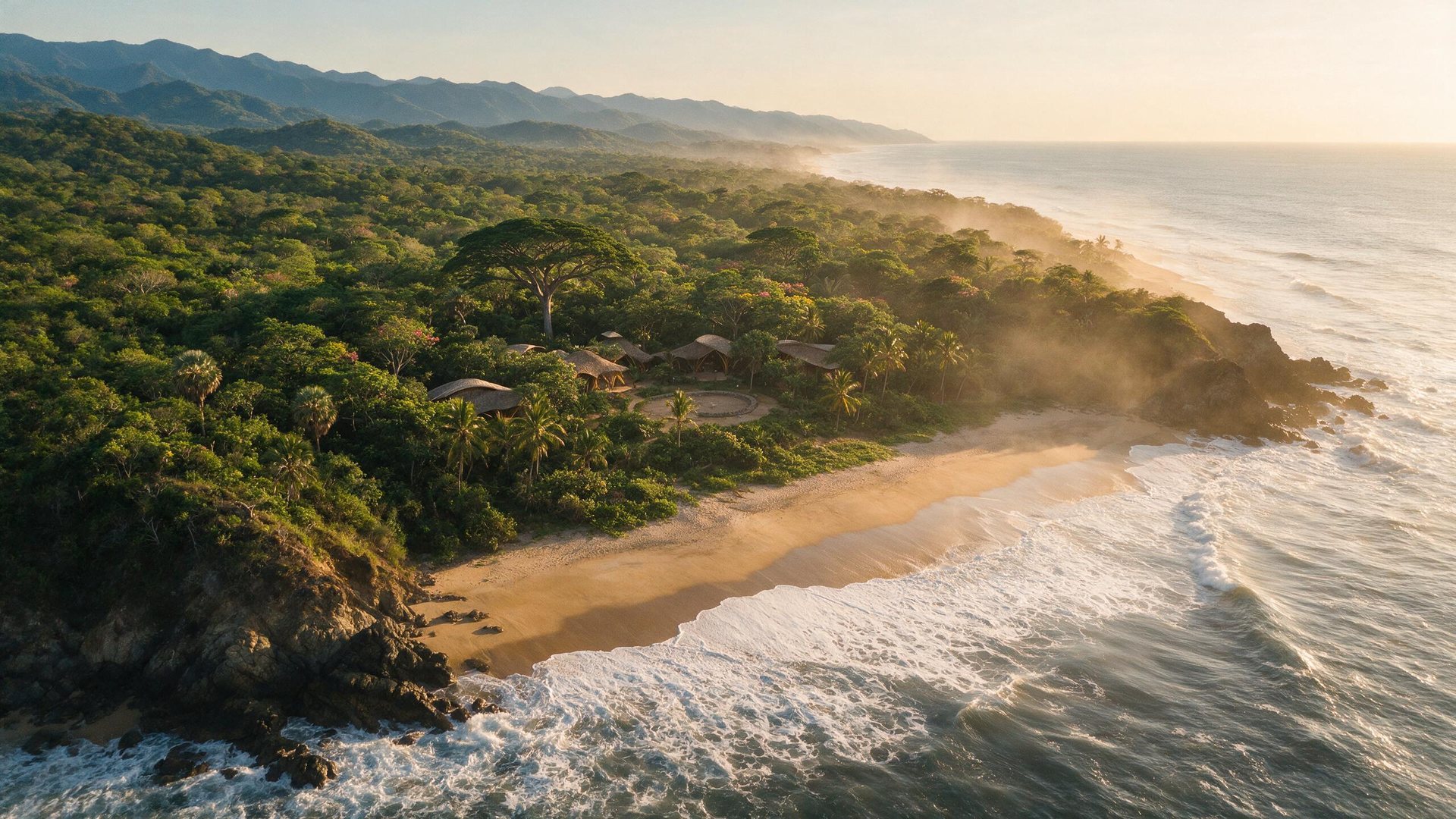 ASHIMA — aerial view of the territory, Oaxaca, Mexico